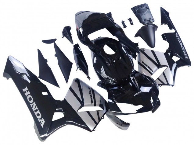 Carenados Moto Honda CBR600RR 2003-2004 - Plata Negro Brillante Fábrica