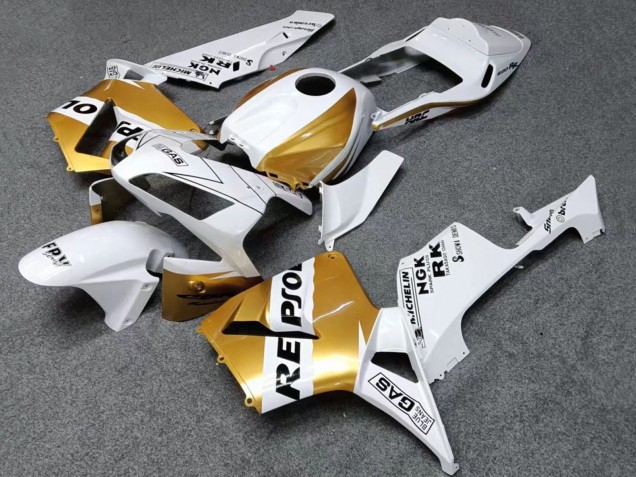 Carenados Moto Honda CBR600RR 2003-2004 - Blanco Oro Negro Repsol Fábrica