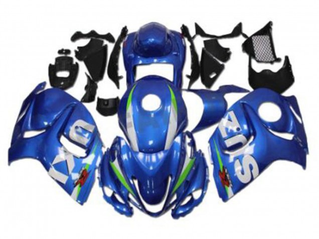 Carenados Moto Suzuki GSXR 1300 Hayabusa 2008-2020 - Azul Blanco Verde Fábrica
