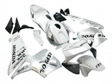 Carenados Moto Honda CBR600RR 2003-2004 - Blanco Plata Negro Repsol Fábrica