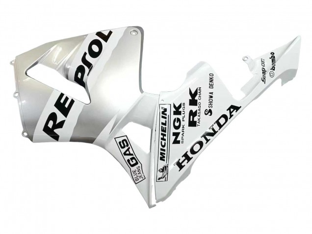 Carenados Moto Honda CBR600RR 2003-2004 - Blanco Plata Negro Repsol Fábrica