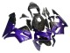 Carenados Moto Honda CBR600RR 2003-2004 - Púrpura Negro Falsificado FibraCarbono Fábrica