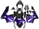 Carenados Moto Honda CBR600RR 2003-2004 - Púrpura Negro Falsificado FibraCarbono Fábrica