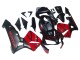 Carenados Moto Honda CBR600RR 2003-2004 - Rojo Negro Brillante Negro Mate Fábrica
