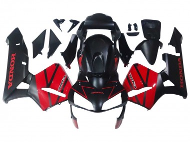 Carenados Moto Honda CBR600RR 2003-2004 - Rojo Negro Brillante Negro Mate Fábrica