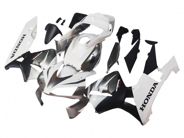 Carenados Moto Honda CBR600RR 2003-2004 - Blanco Negro Mate Carrera Fábrica