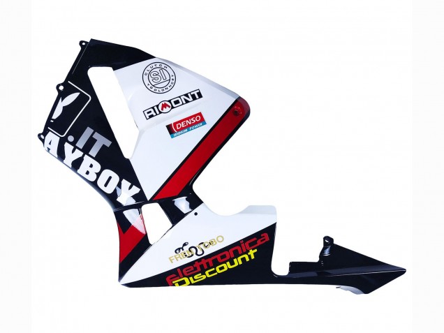 Carenados Moto Honda CBR600RR 2003-2004 - Blanco Rojo Negro Brillante DENSO Rimont Fábrica