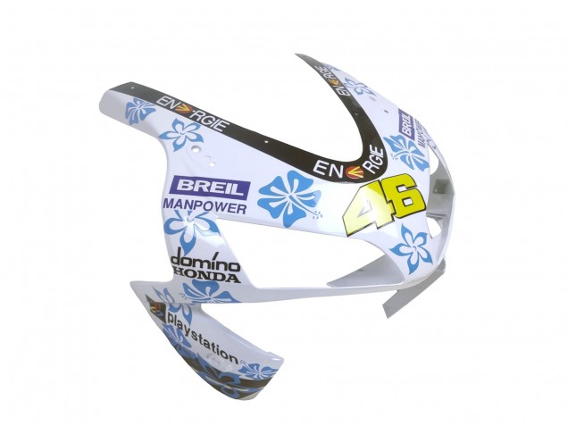 Carenados Moto Honda CBR600RR 2003-2004 - Blanco Azul Rojo Nastro Azzurro 46 Fábrica