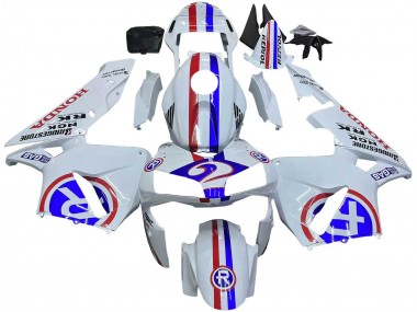Carenados Moto Honda CBR600RR 2003-2004 - Blanco Rojo Azul Fábrica