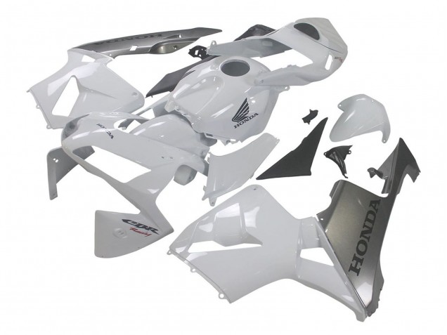 Carenado Moto Honda CBR600RR 2003-2004 - Plata Blanco Fábrica