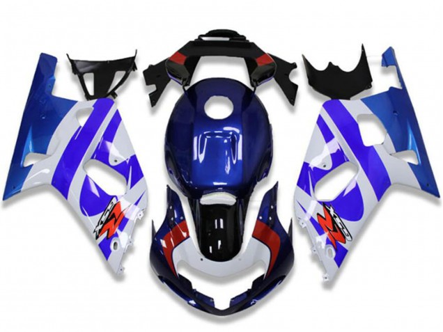 Carenados Moto Suzuki GSXR 600/750 2001-2003 - Blanco Azul Rojo Negro Fábrica