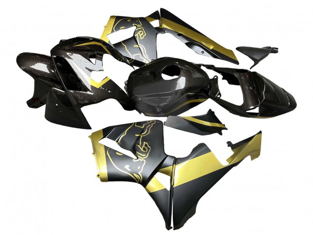 Carenados Moto Honda CBR600RR 2005-2006 - Negro Oro FibraCarbono Fábrica