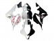Carenados Moto Honda CBR600RR 2007-2008 - Blanco Cherry Blossom Negro Brillante Dividir Fábrica