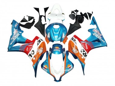Carenados Moto Honda CBR600RR 2007-2008 - Naranja Blanco Rojo Azul Repsol Fábrica
