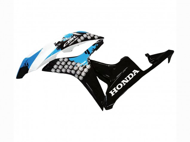 Carenados Moto Honda CBR600RR 2007-2008 - Blanco Azul Claro Negro Brillante Fábrica