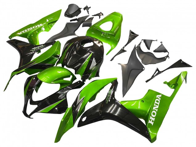 Kits Carenado Moto Honda CBR600RR 2007-2008 - Verde Negro Brillante Fábrica