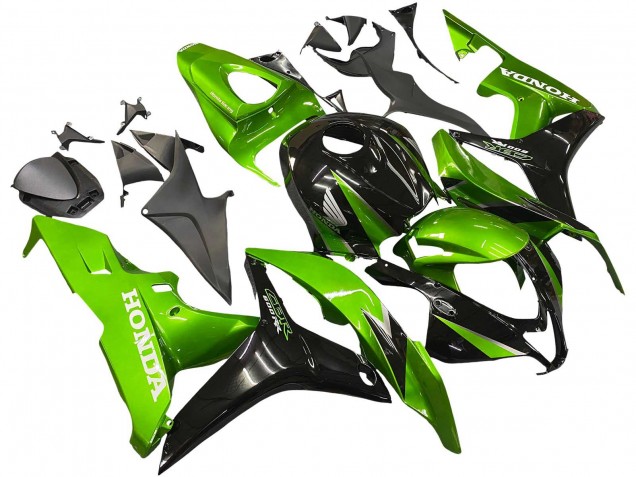 Kits Carenado Moto Honda CBR600RR 2007-2008 - Verde Negro Brillante Fábrica