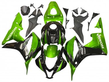 Kits Carenado Moto Honda CBR600RR 2007-2008 - Verde Negro Brillante Fábrica
