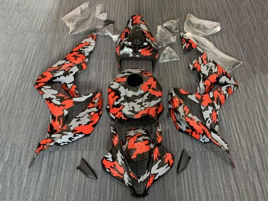 Carenados Moto Honda CBR600RR 2007-2008 - Rojo Gris Camouflage Fábrica