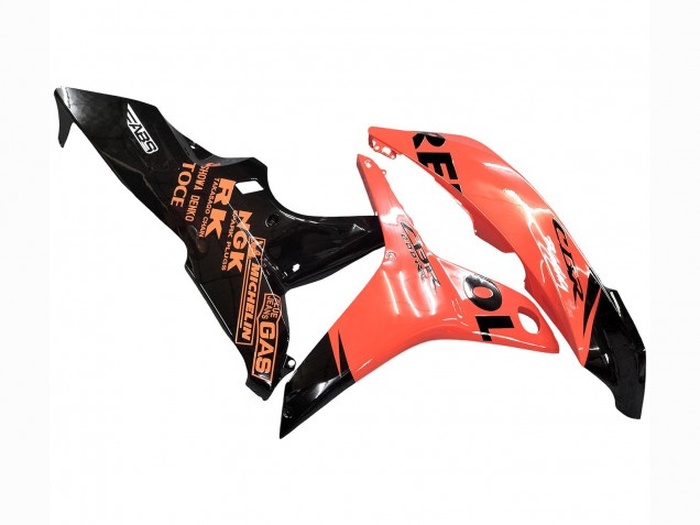 Carenados Moto Honda CBR600RR 2007-2008 - Naranja Negro Brillante Repsol Fábrica