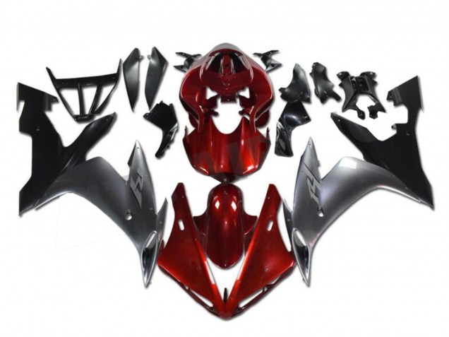 Carenados Moto Yamaha YZF R1 2002-2003 - Rojo Plata Negro Fábrica