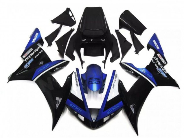 Carenados Moto Yamaha YZF R1 2002-2003 - Negro Blanco Azul Fábrica