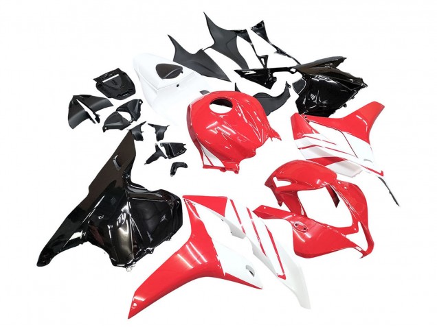 Kits Carenado Moto Honda CBR600RR 2009-2012 - Blanco Rojo Negro Brillante Fábrica