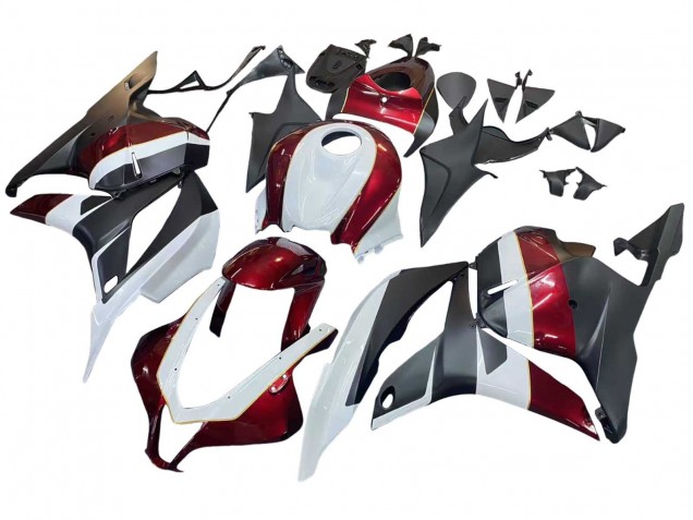 Carenados Moto Honda CBR600RR 2009-2012 - Blanco Rojo Negro Mate Fábrica