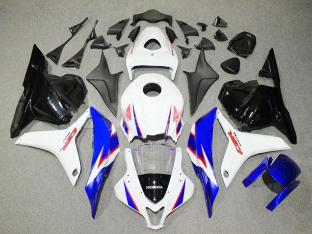 Carenado Moto Honda CBR600RR 2009-2012 - Blanco Azul Negro Brillante Fábrica