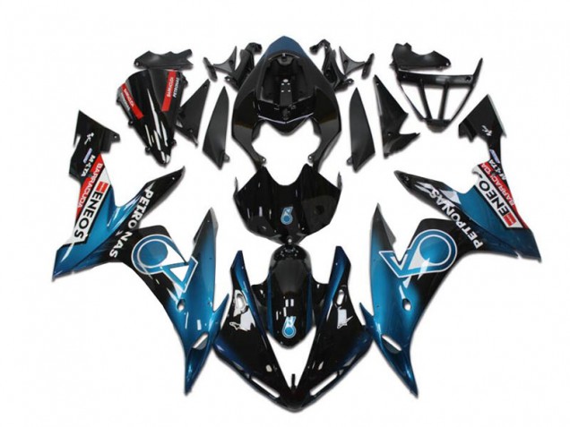 Carenados Moto Yamaha YZF R1 2004-2006 - Azul Verdoso Negro Brillante Rojo Petronas ENEOS Fábrica