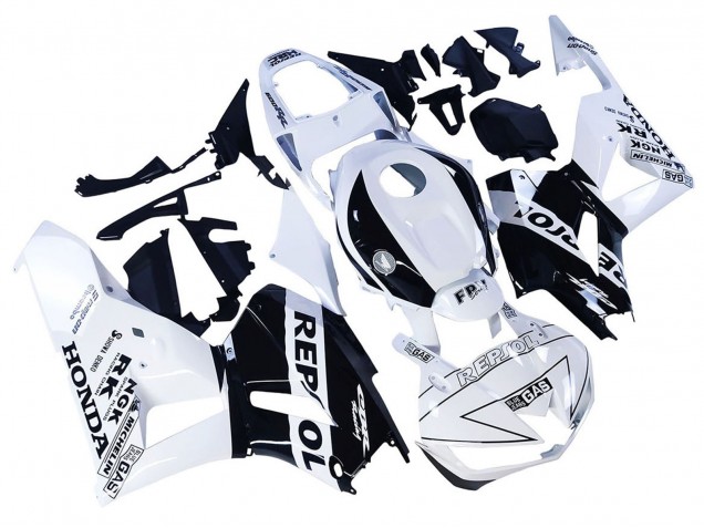 Carenados Moto Honda CBR600RR 2013-2023 - Blanco Negro Brillante Repsol Fábrica
