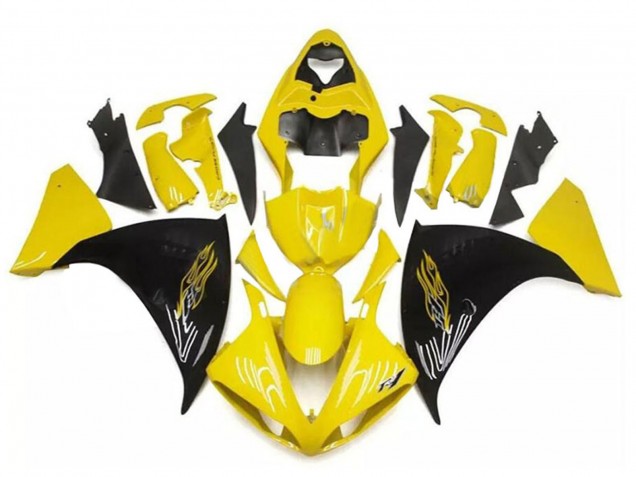 Carenados Moto Yamaha YZF R1 2009-2011 - Amarillo Negro Fábrica