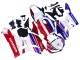 Carenado Moto Honda CBR600RR 2013-2023 - Blanco Rojo Azul Fábrica