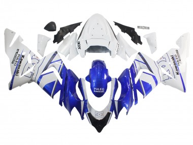 Carenado Moto Kawasaki ZX10R 2004-2005 - Negro Blanco Fábrica