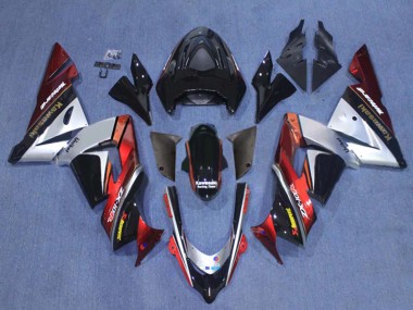 Carenados Moto Kawasaki ZX10R 2004-2005 - Blanco Negro Fluorescent Amarillo Ninja Fábrica