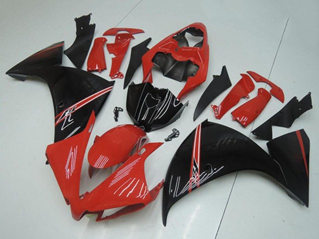 Carenados Moto Yamaha YZF R1 2012-2014 - Rojo Negro Brillante Fábrica