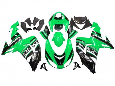 Kits Carenado Moto Kawasaki ZX10R 2006-2007 - Verde Blanco Negro Fábrica