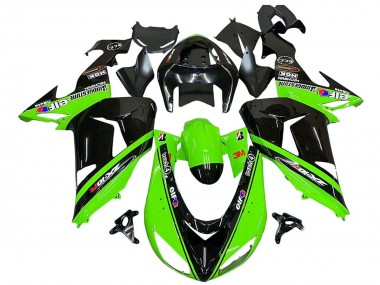 Carenados Moto Kawasaki ZX10R 2006-2007 - Verde Negro Elf Touch4 3M Fábrica