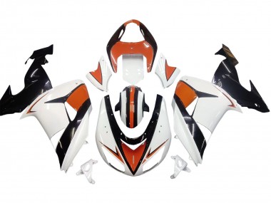 Carenados Moto Kawasaki ZX10R 2006-2007 - Blanco Naranja Negro Fábrica
