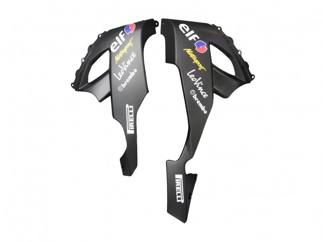 Carenados Moto Kawasaki ZX10R 2008-2010 - Negro Brillante Blanco Verde Monstruo Elf Fábrica