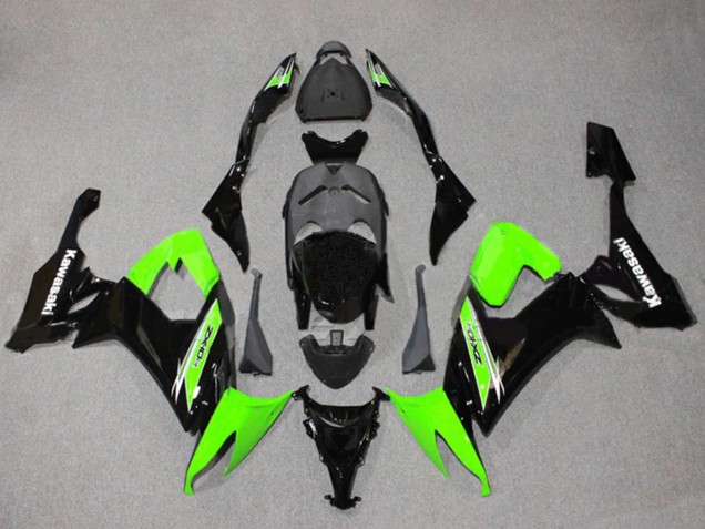 Carenados Moto Kawasaki ZX10R 2008-2010 - Verde Negro Brillante Fábrica