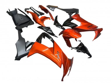 Carenados Moto Kawasaki ZX10R 2008-2010 - Burnt Naranja Negro Fábrica