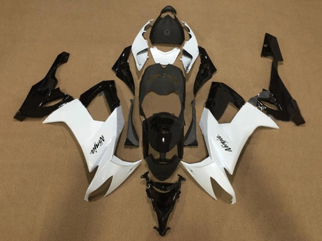 Carenados Moto Kawasaki ZX10R 2008-2010 - Blanco Negro Brillante Fábrica