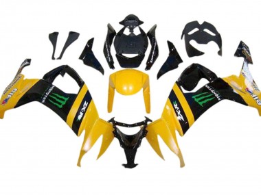 Carenados Moto Kawasaki ZX10R 2008-2010 - Amarillo Negro Verde Monstruo Fábrica