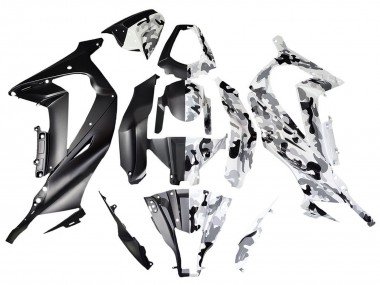 Carenados Moto Kawasaki ZX10R 2008-2010 - Blanco Negro Dividir Fábrica