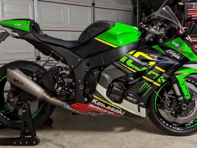 Carenados Moto Kawasaki ZX10R 2011-2015 - Verde Amarillo Negro Blanco Elf Monstruo Fábrica
