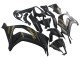 Carenados Moto Kawasaki ZX10R 2011-2015 - Negro Mate Oro Nieve Elf Fábrica