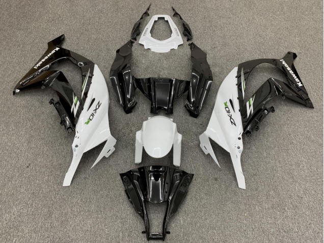 Carenados Moto Kawasaki ZX10R 2011-2015 - Blanco Negro Brillante Verde Fábrica