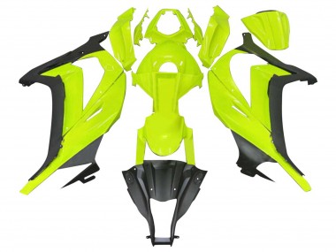 Carenados Moto Kawasaki ZX10R 2011-2015 - Fluorescent Verde Negro Mate Fábrica