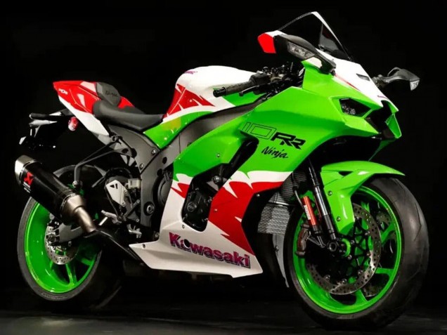 Carenados Moto Kawasaki ZX10R 2021-2025 - Blanco Verde Rojo Fábrica